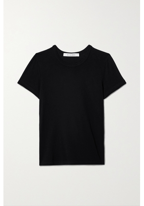 SLVRLAKE - + Net Sustain Baby Tee Cropped Cotton-jersey T-shirt - Black - x small,small,medium,large,x large