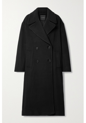 GOLDSIGN - The Cocoon Double-breasted Wool-blend Felt Coat - Black - x small,small,medium,large,x large