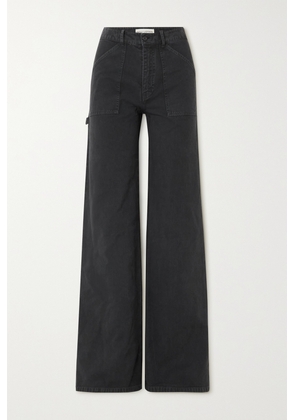 Nili Lotan - Quentin Cotton-twill Wide-leg Pants - Black - US0,US2,US4,US8,US10,US6
