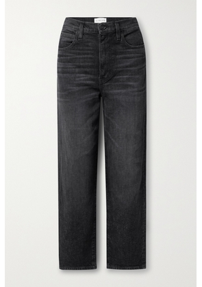 SLVRLAKE - + Net Sustain London Cropped High-rise Straight-leg Organic Jeans - Black - 23,24,25,26,27,28,29,30,31,32