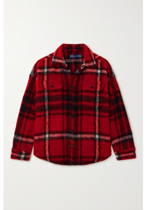 Polo Ralph Lauren - Checked Felt Shirt - Red - xx small,x small,small,medium,large,x large