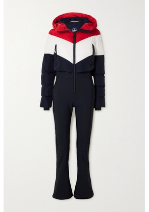 Fusalp - Kira Softshell Quilted Color-block Ski Suit - Blue - FR36,FR38,FR40,FR42