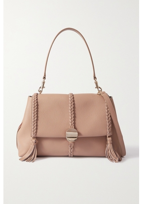 Chloé - + Net Sustain Penelope Braided Textured-leather Shoulder Bag - Neutrals - One size