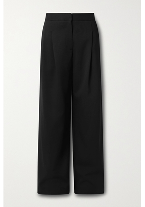 Carolina Herrera - Pleated Wool-blend Crepe Wide-leg Pants - Black - US0,US2,US4,US6,US8,US10,US12,US14