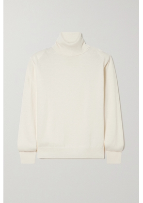 The Frankie Shop - Ines Oversized Merino Wool Turtleneck Sweater - Ivory - x small,small,medium,large