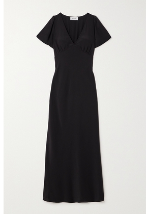 Matteau - + Net Sustain Organic Silk Crepe De Chine Maxi Dress - Black - 1,2,3,4,5
