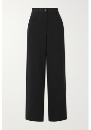 Matteau - + Net Sustain Wool-blend Crepe Straight-leg Pants - Black - 1,2,3,4,5