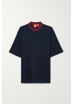 Barbour - + Roksanda Arna Appliquéd Jersey T-shirt - Blue - UK 6,UK 8,UK 10,UK 12,UK 14,UK 16