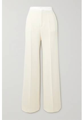 Chloé wide-leg ramie trousers - White