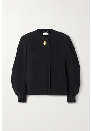 Chloé - Embellished Wool-blend Jacket - Black - FR34,FR36,FR38,FR40,FR42,FR44,FR46