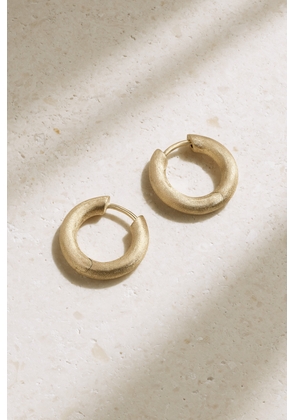 By Pariah - + Net Sustain Halo Brushed 14-karat Recycled Gold Hoop Earrings - One size