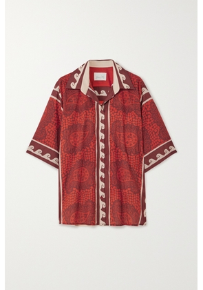 Johanna Ortiz - + Net Sustain Printed Cotton-voile Shirt - Red - US0,US2,US4,US6,US8,US10,US12