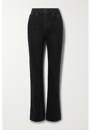 KHAITE - Danielle High-rise Slim-leg Jeans - Black - 24,25,26,27,28,29,30,31,32