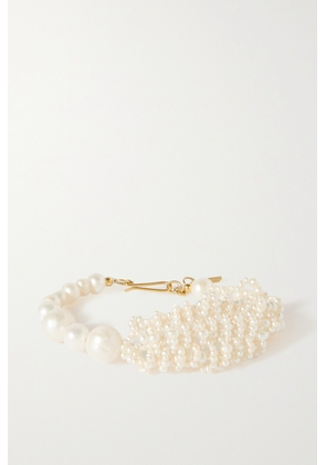 Completedworks - + Net Sustain Recycled Gold Vermeil Pearl Bracelet - One size