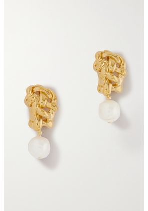 Completedworks - + Net Sustain Recycled Gold Vermeil Pearl Earrings - One size