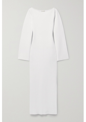 KHAITE - Alta Ribbed-knit Maxi Dress - White - x small,small,medium,large