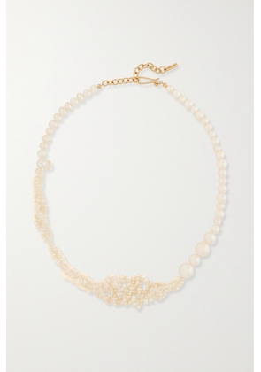 Completedworks - + Net Sustain Recycled Gold Vermeil Pearl Necklace - One size