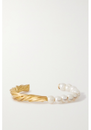 Completedworks - The State We're In Gold-plated Pearl Cuff - One size