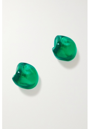 Completedworks - + Net Sustain Bio-resin And Recycled Gold Vermeil Earrings - Green - One size
