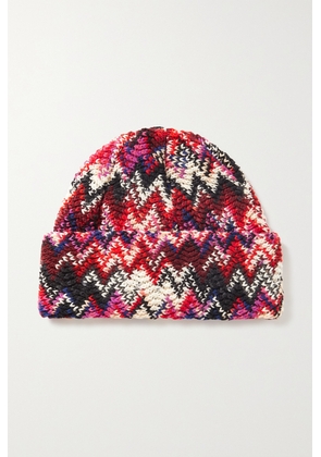 Missoni - Crochet-knit Wool Beanie - Red - One size