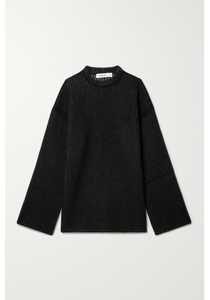 FFORME - + Net Sustain Harlow Ribbed Cashmere Sweater - Black - XL/XXL,XS/S,M/L