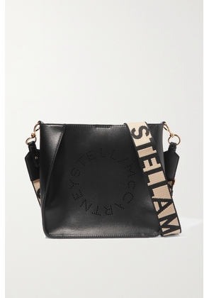 Stella McCartney - Perforated Vegetarian Leather Shoulder Bag - Black - One size
