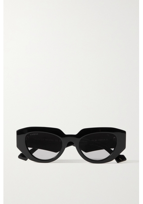 Gucci Eyewear - Cat-eye Recycled-acetate Sunglasses - Black - One size