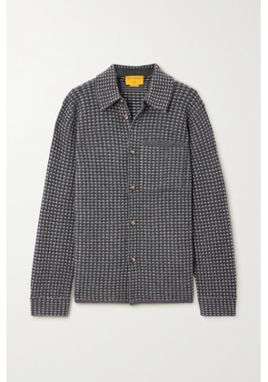 Guest In Residence - Cashmere-jacquard Overshirt - Gray - x small,small,medium,large,x large