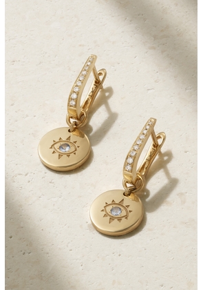 Diane Kordas - Evil Eye 18-karat Gold, Diamond And Sapphire Earrings - One size