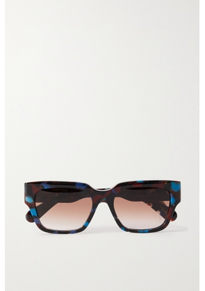 Chloé - Gayia Square-frame Tortoiseshell Recycled-acetate Sunglasses - Multi - One size