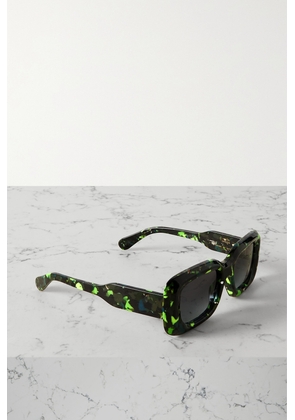 Chloé - Gayia Square-frame Tortoiseshell Recycled-acetate Sunglasses - Green - One size
