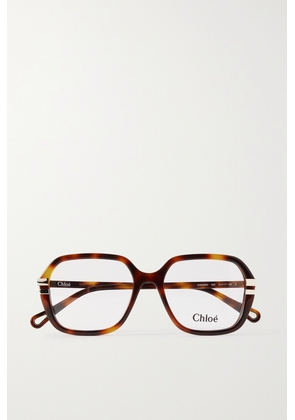 Chloé - West Square-frame Tortoiseshell Acetate Optical Glasses - Brown - One size