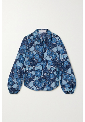 Faithfull - + Net Sustain Las Brisas Floral-print Linen Shirt - Blue - x small,small,medium,large,x large,xx large