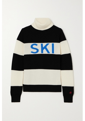 Perfect Moment - Striped Intarsia Merino Wool Turtleneck Sweater - Multi - x small,small,medium,large
