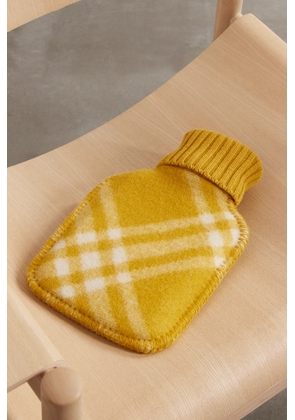 Burberry - Checked Wool Hot Water Bottle - Yellow - One size