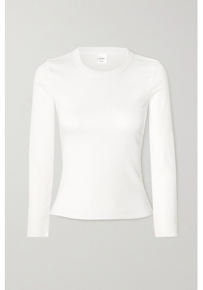 LESET - Kelly Ribbed Stretch-cotton Jersey Top - White - x small,small,medium,large,x large