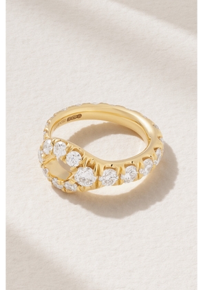 Melissa Kaye - Lola Needle Large 18-karat Gold Diamond Ring - 7