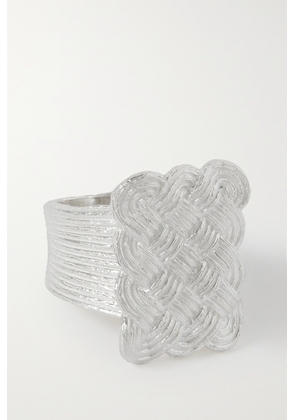 Bleue Burnham - + Net Sustain Woven Willow Recycled Sterling Silver Ring - M,O,P