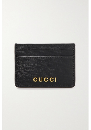 Gucci - Embellished Textured-leather Cardholder - Black - One size