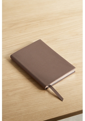 Smythson - Soho Textured-leather Notebook - Brown - One size