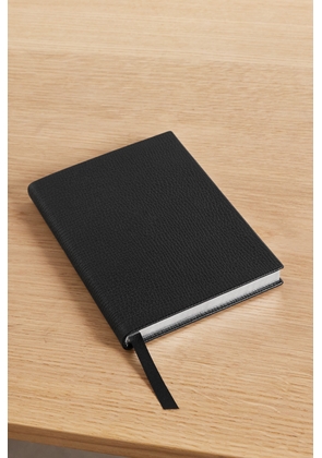 Smythson - Soho Textured-leather Notebook - Black - One size