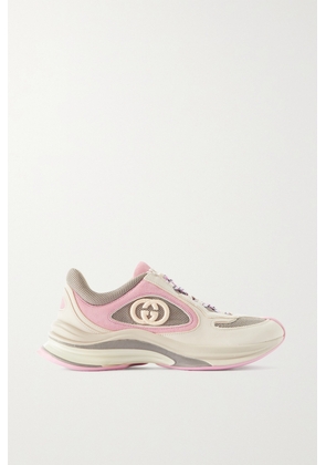 Gucci - Run Leather And Suede-trimmed Mesh Sneakers - White - IT37,IT39,IT40,IT41,IT38