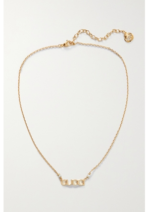 Gucci - Gold-tone Faux-pearl Necklace - Cream - One size