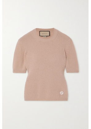 Gucci - Embellished Cashmere Sweater - Pink - XS,S,M,L,XL