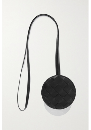 Bottega Veneta - Intrecciato Leather Mirrror Cover With Lanyard - Black - One size
