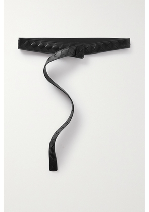 Bottega Veneta - Intrecciato Leather Belt - Black - S,M,L