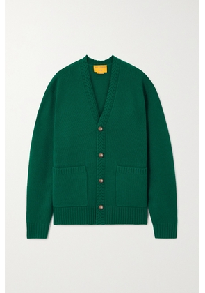 Guest In Residence - Ribbed Cashmere Cardigan - Green - x small,small,medium,large,x large