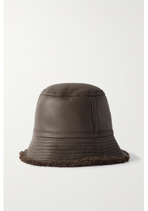 Yves Salomon - Shearling Bucket Hat - Brown - One size