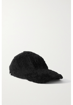 Yves Salomon - Shearling Baseball Cap - Black - One size