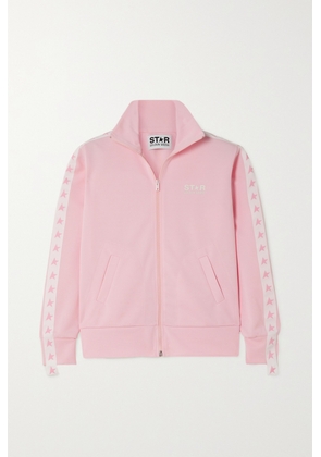 Golden Goose - Webbing-trimmed Piqué Track Jacket - Pink - x small,small,medium,large,x large